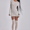 Oatmeal Mist Mini Dress