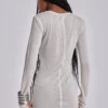 Oatmeal Mist Mini Dress