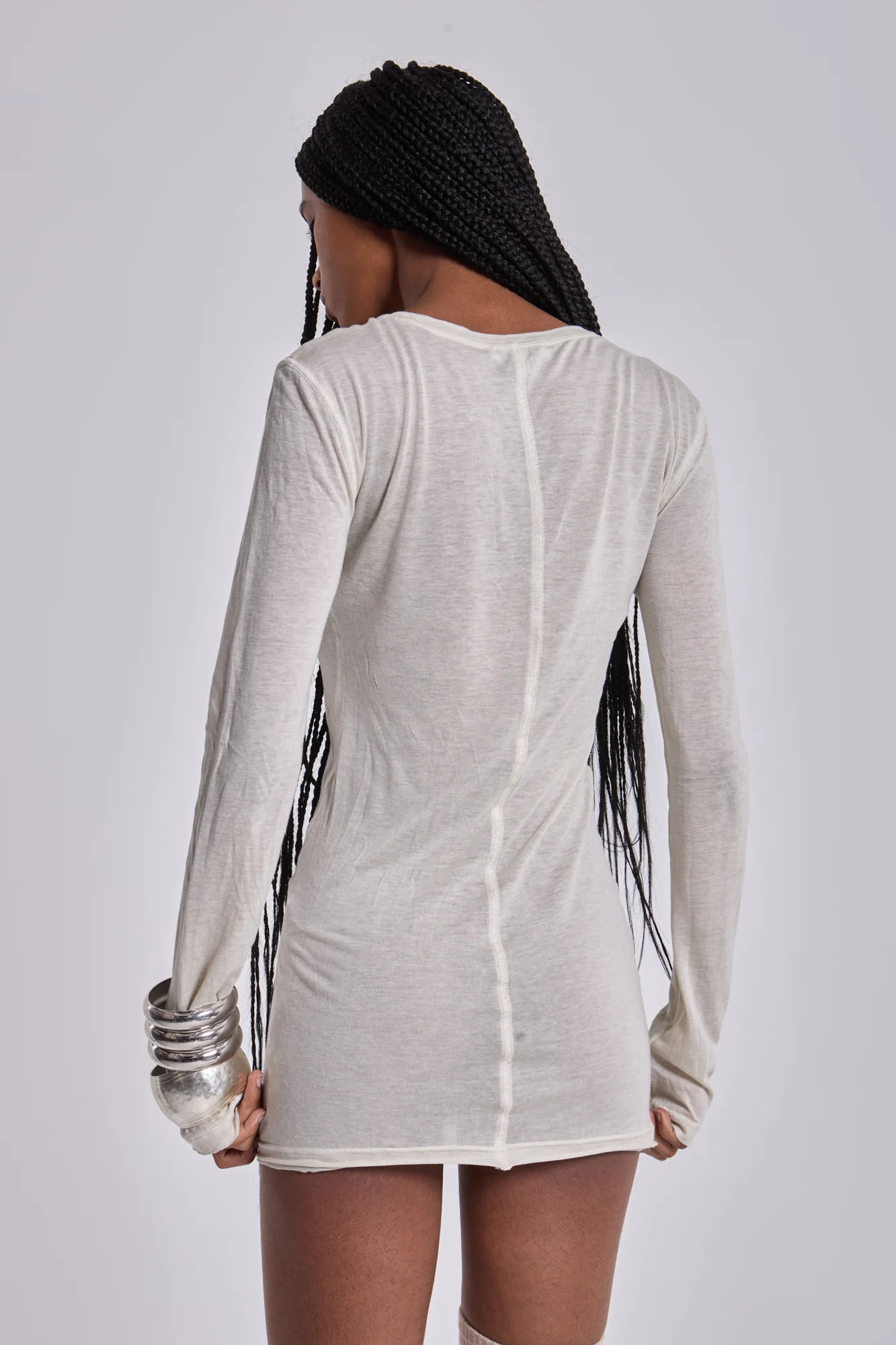 Oatmeal Mist Mini Dress