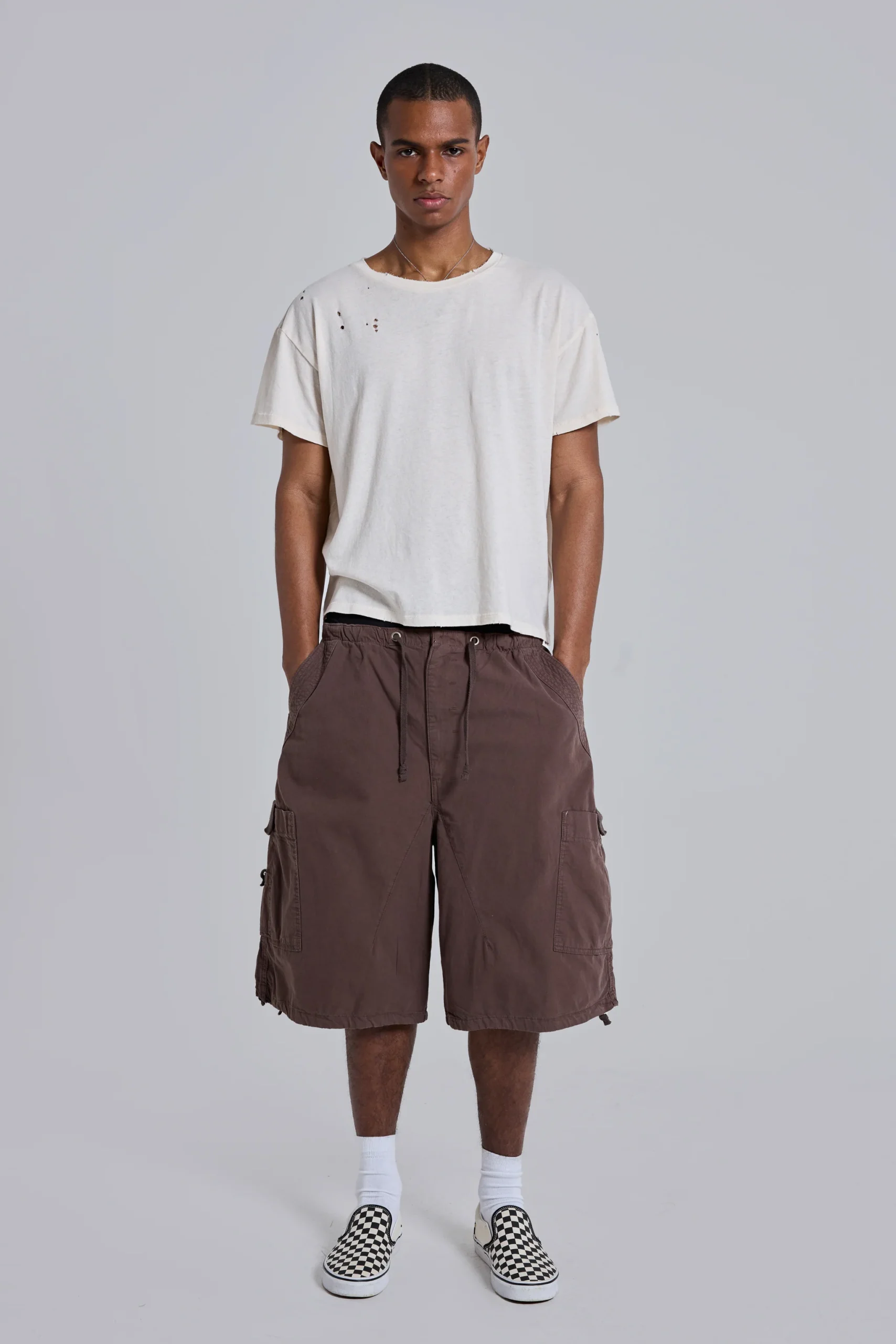 3608-brown-parachute-cargo-baggy-shorts-1.webp Brown Parachute Cargo Baggy Shorts