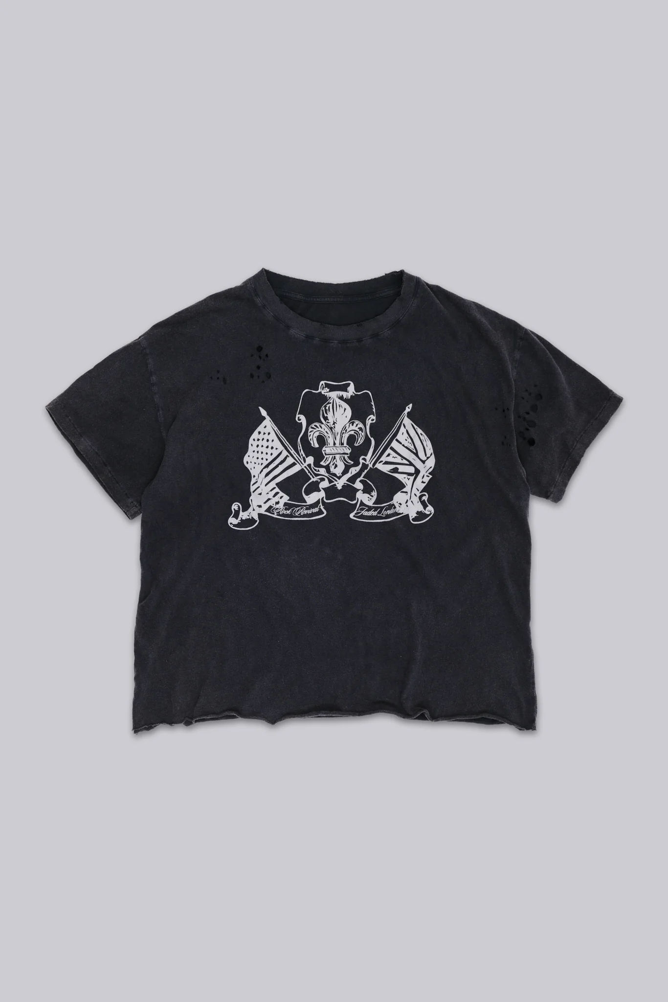 Rock Revival Distressed National Cropped T-Shirt