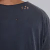 Washed Black Cropped Moth T-Shirt