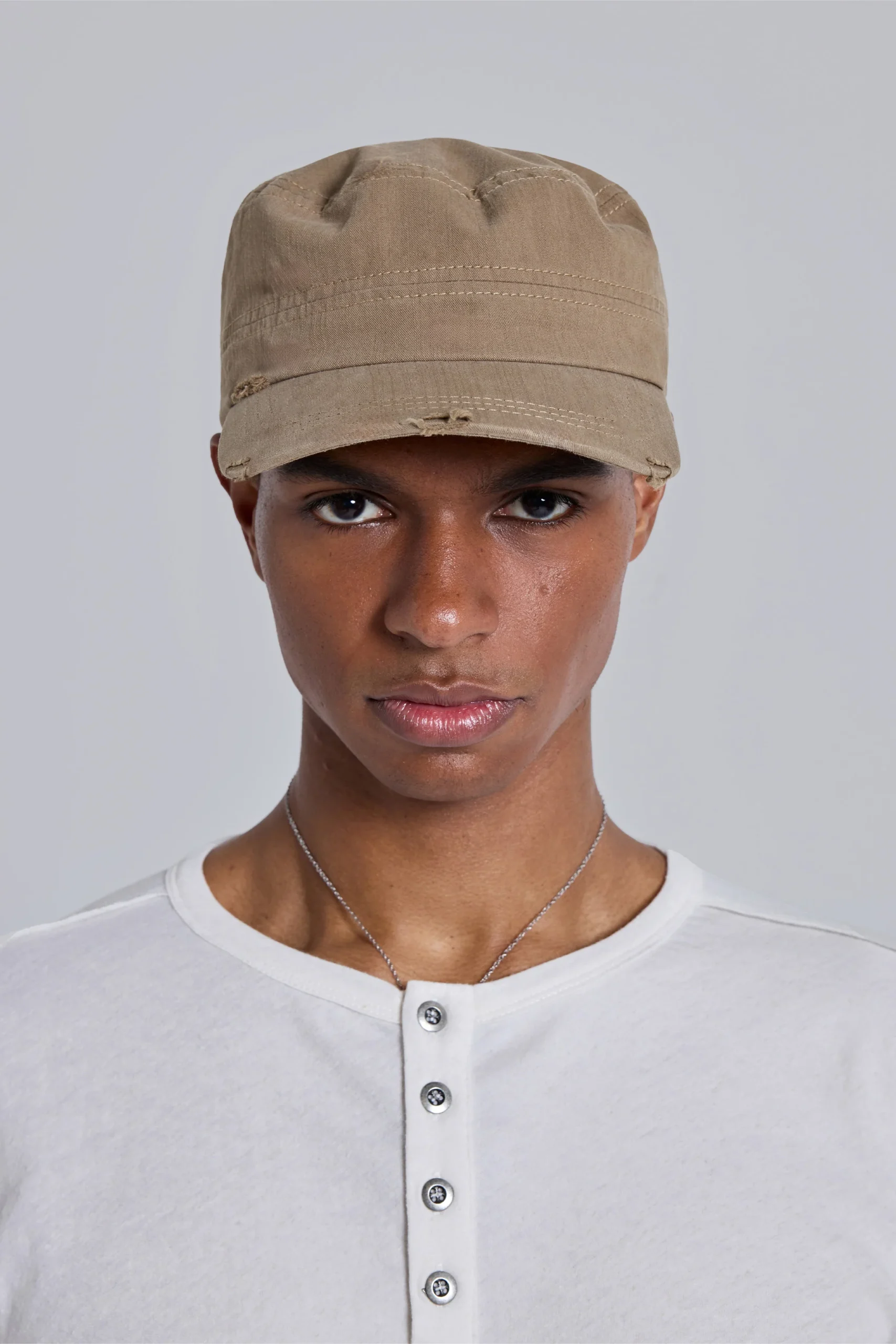 3703-vintage-tan-cadet-cap-2.webp Vintage Tan Cadet Cap