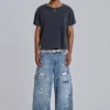 Blue Vintage Distressed Carpenter Jeans