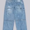 Blue Vintage Distressed Carpenter Jeans
