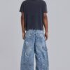 Blue Vintage Distressed Carpenter Jeans