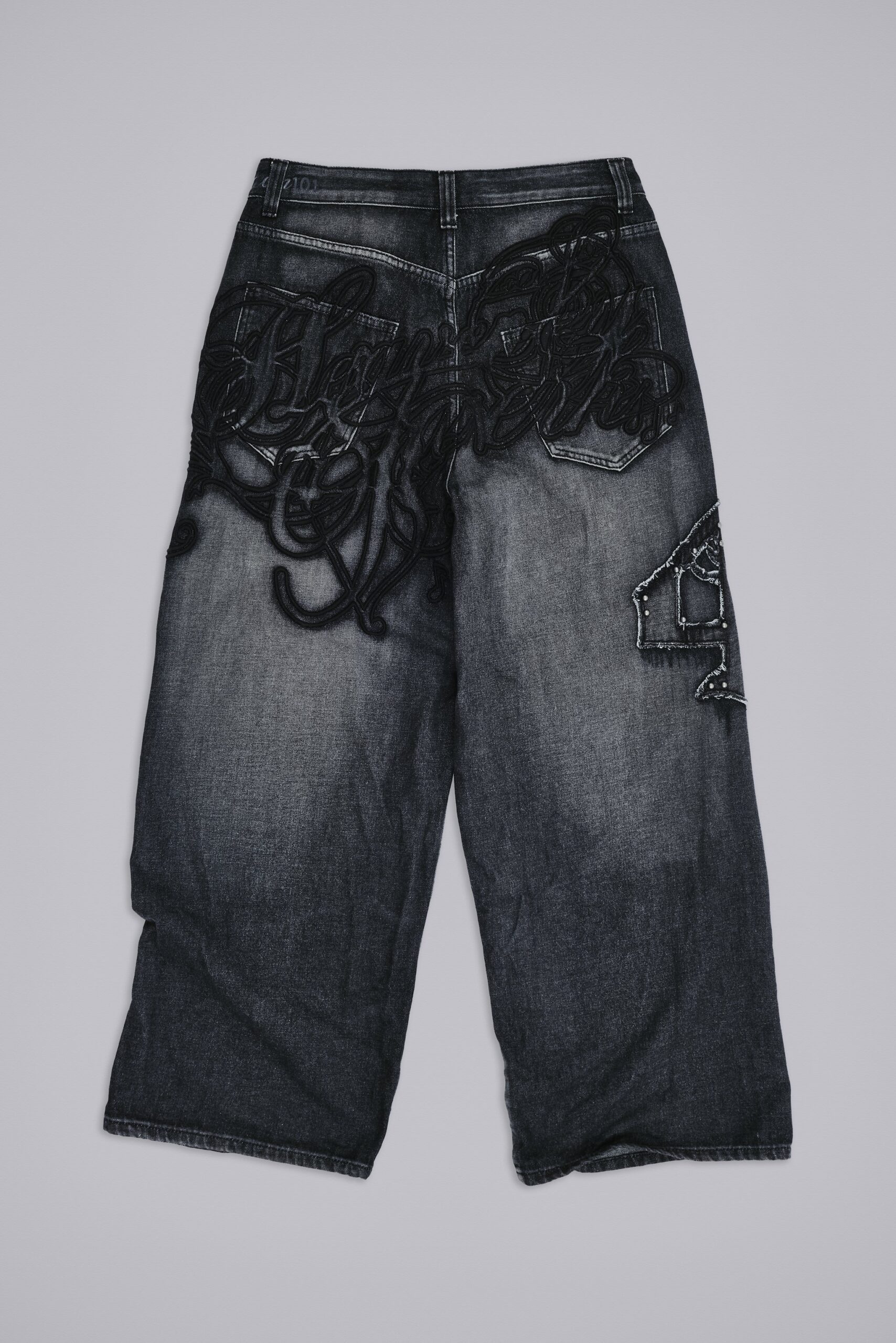3819-black-raised-embroidery-xl-colossus-jeans-1.jpg Black Raised Embroidery XL Colossus Jeans