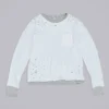 Distressed Double-Layered Waffle Top