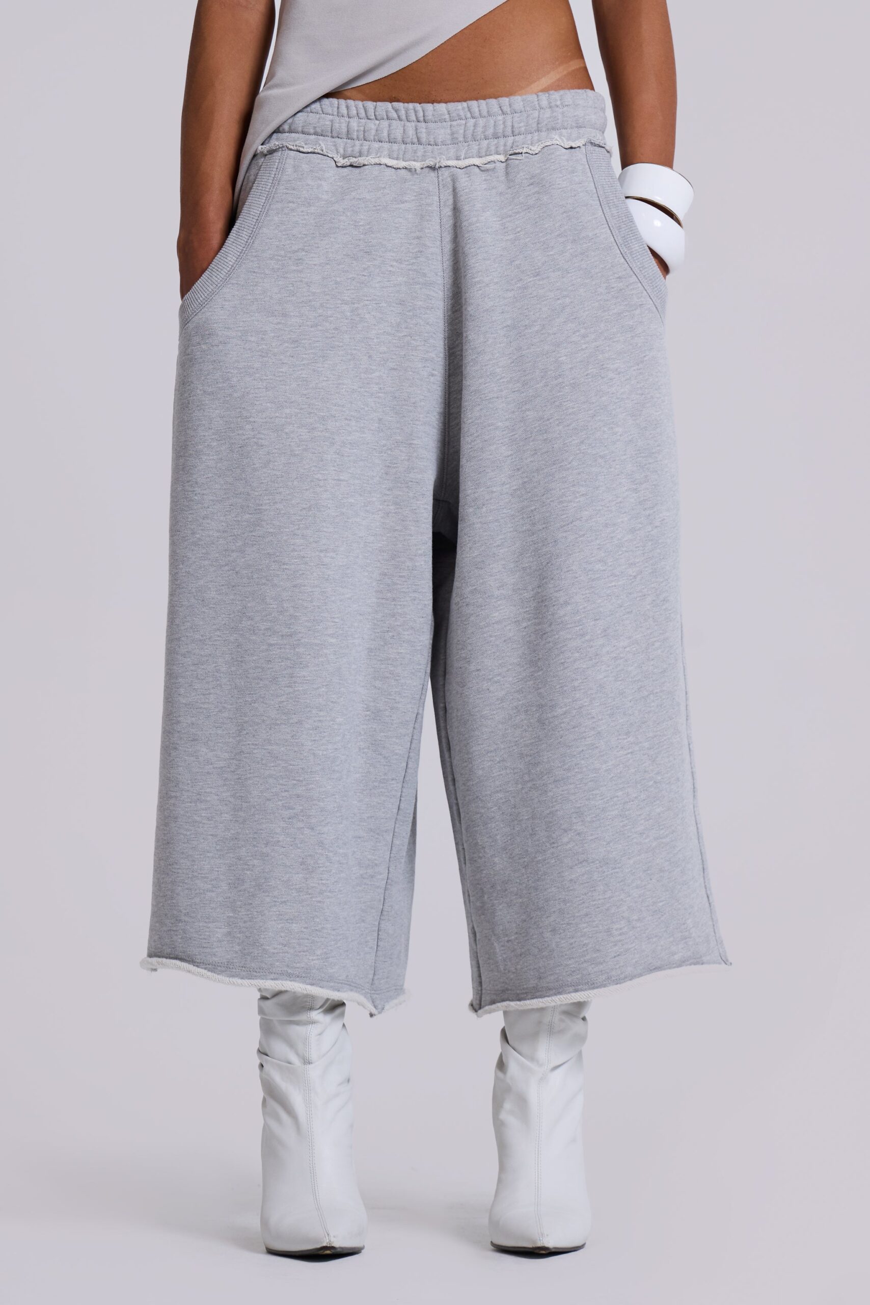 Monster 3/4 Grey Marl Shorts