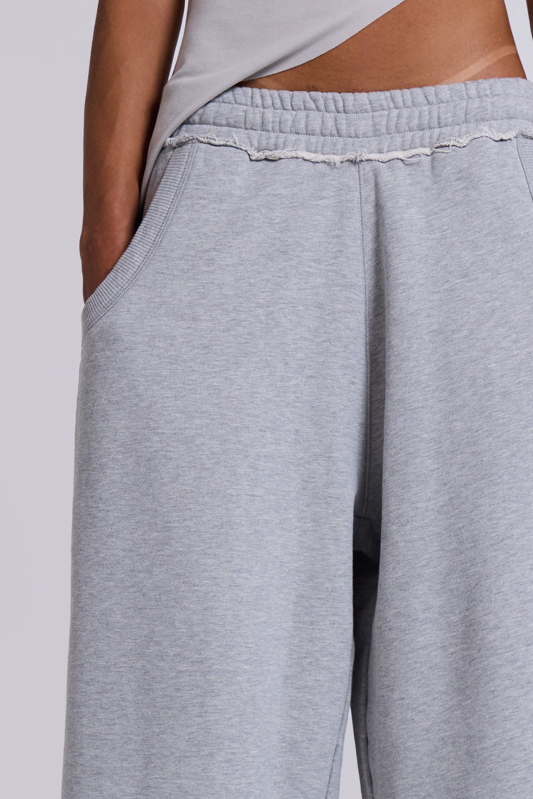 Monster 3/4 Grey Marl Shorts