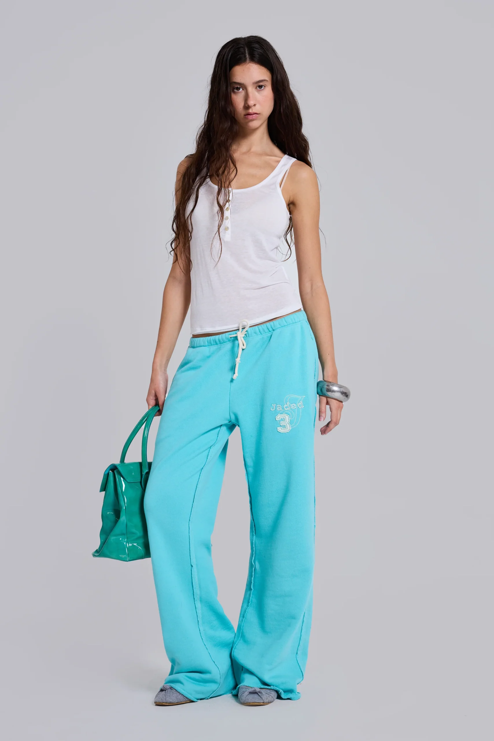 3999-cleo-slouchy-bootcut-jogger-in-turquoise-1.webp Cleo Slouchy Bootcut Jogger in Turquoise