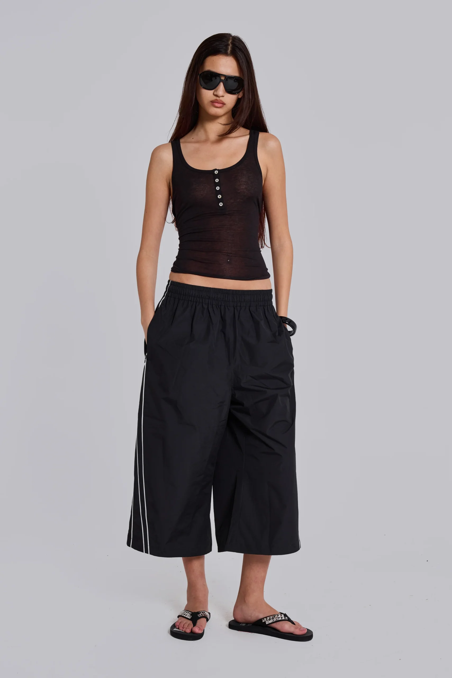 Black Vapor 3/4 Shorts