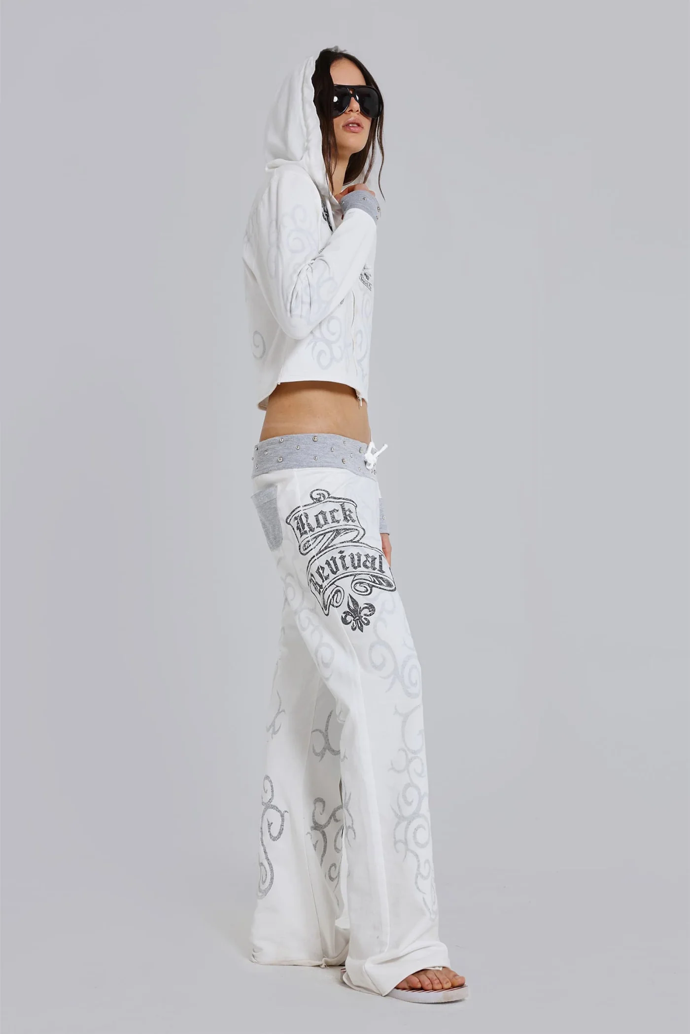 Rock Revival Graphic Studded Joggers