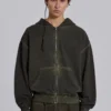 Khaki Oversized Monster Hoodie