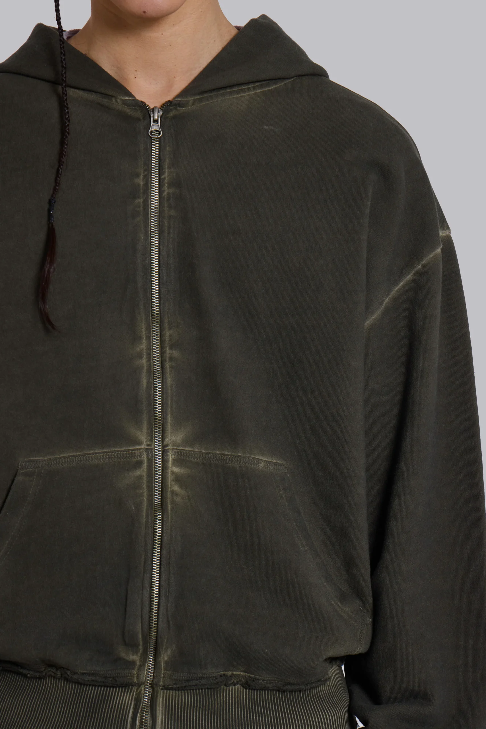 Khaki Oversized Monster Hoodie
