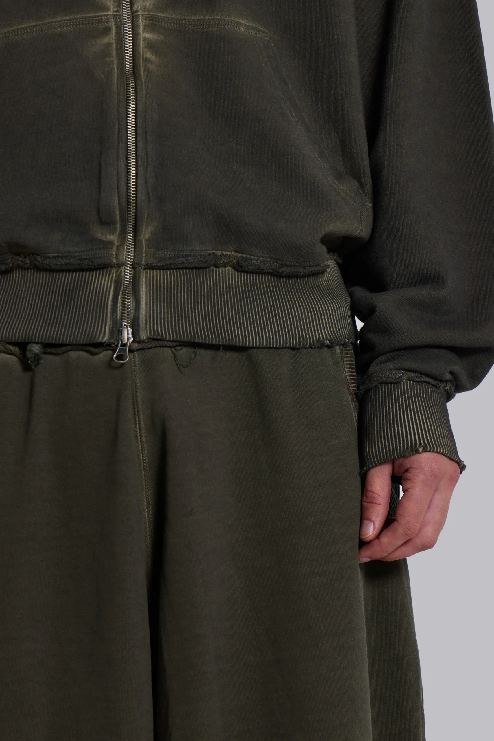 Khaki Oversized Monster Hoodie