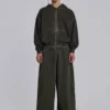 Khaki Oversized Monster Hoodie