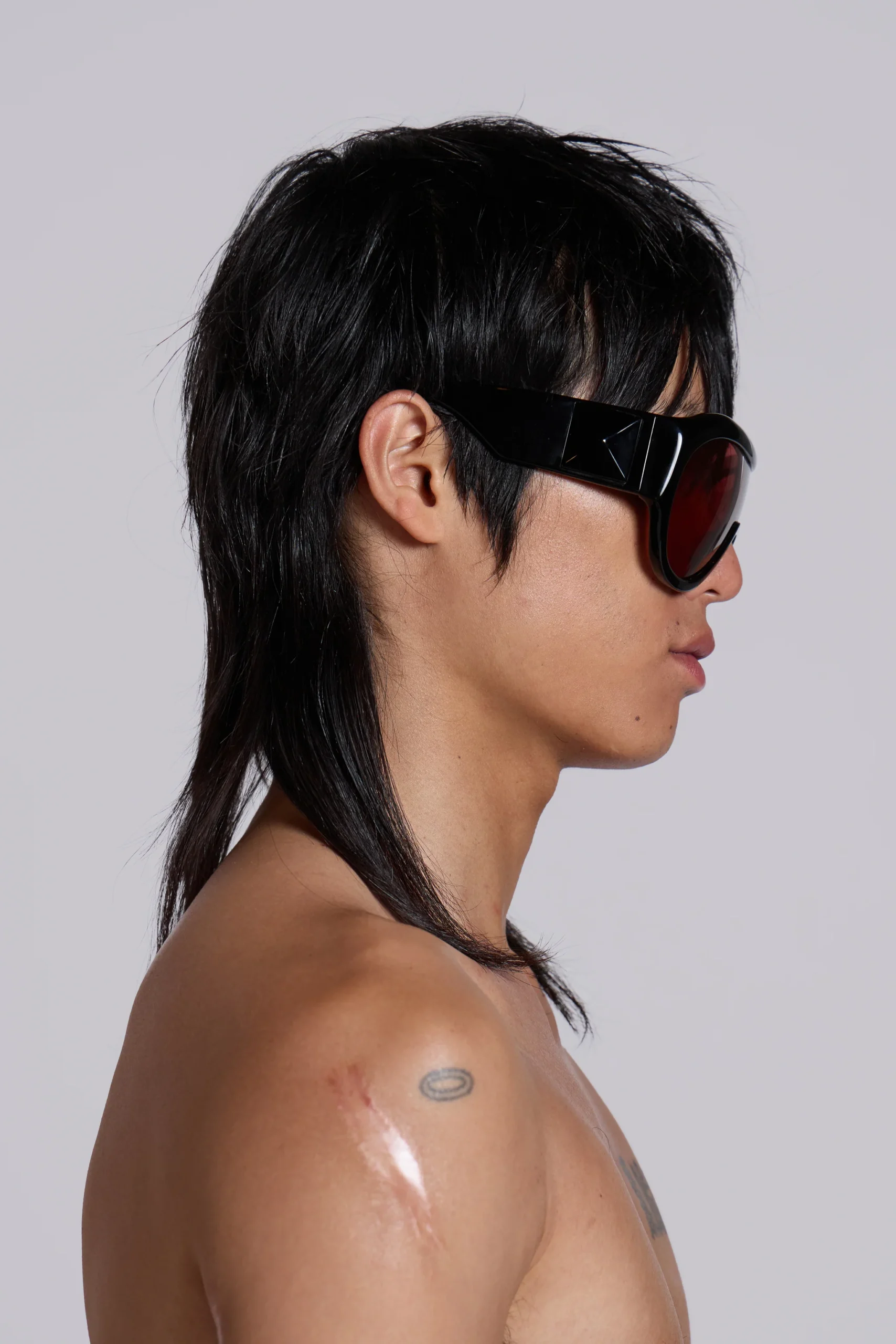 Noctra XL Stud Sunglasses in Damson