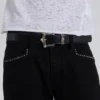 Black Strike Metal Belt