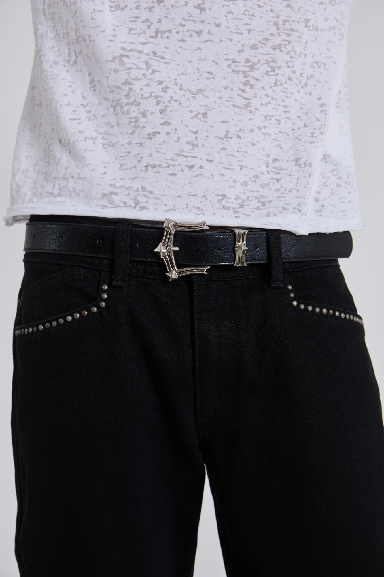Black Strike Metal Belt