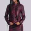 Lynx Faux Leather Mini Skirt
