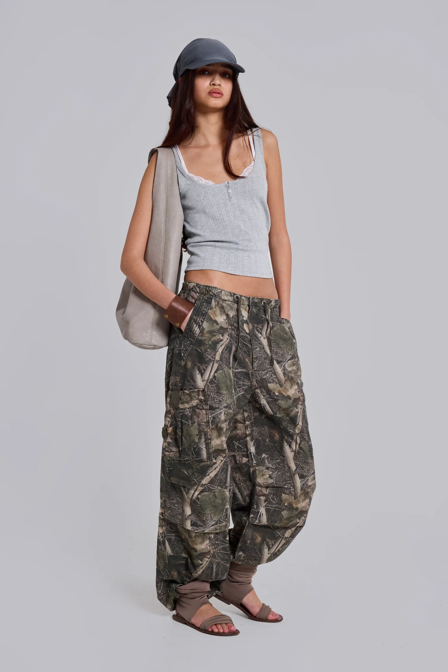 Woodland Camo Parachute Pants