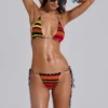 Selka Stripe Knit Bikini Bottoms