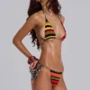 Selka Stripe Knit Bikini Bottoms