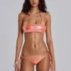 Veluna Ombre Metallic Micro Triangle Bikini Top