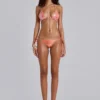 Veluna Ombre Metallic Micro Triangle Bikini Top