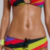 Freda Stripe Triangle Bikini Top
