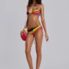 Freda Stripe Triangle Bikini Top