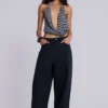 Black Pinstripe XL Colossus Jeans