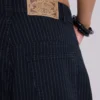 Black Pinstripe XL Colossus Jeans