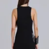 Rock Revival Rhinestone Fleur de Lis Vest Mini Dress