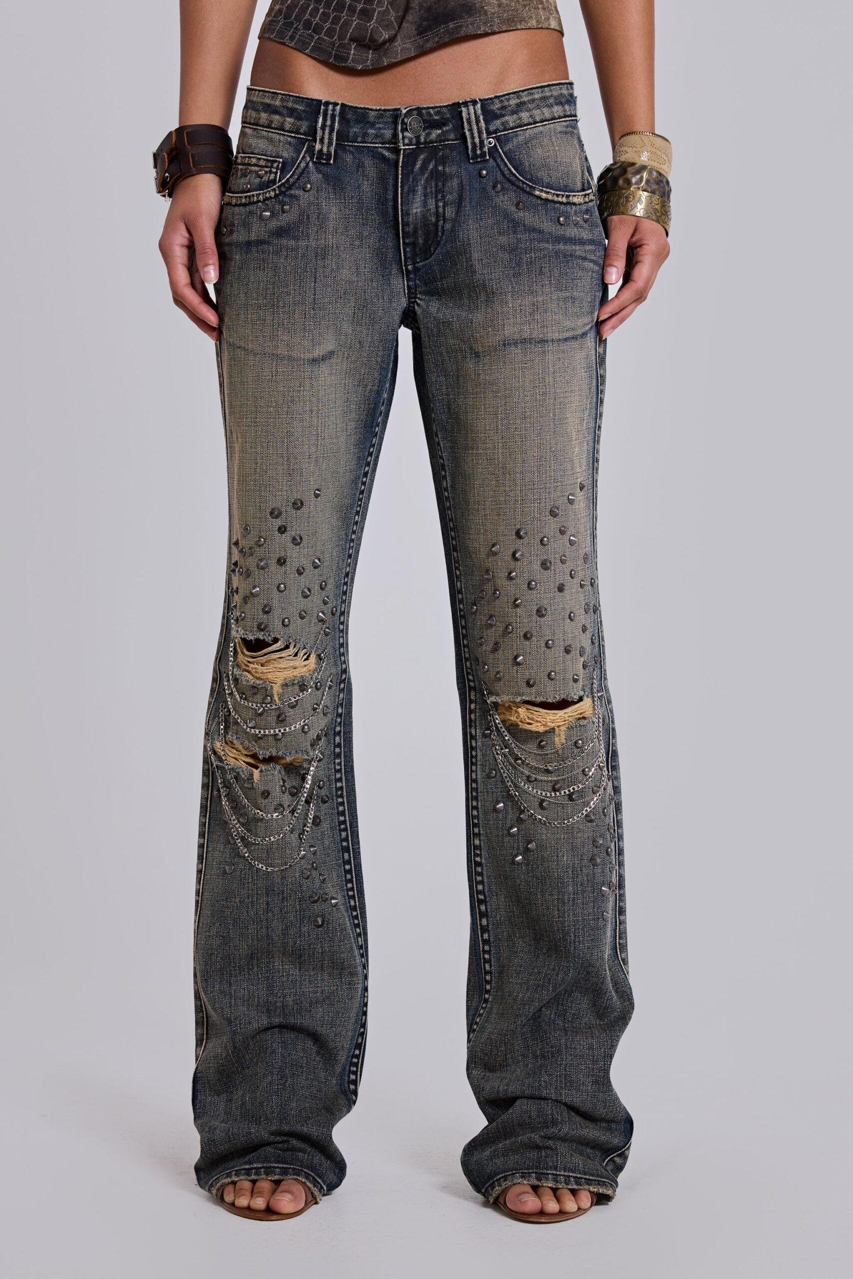 4934-solna-chain-low-rise-bootcut-jeans-4.jpg Solna Chain Low Rise Bootcut Jeans