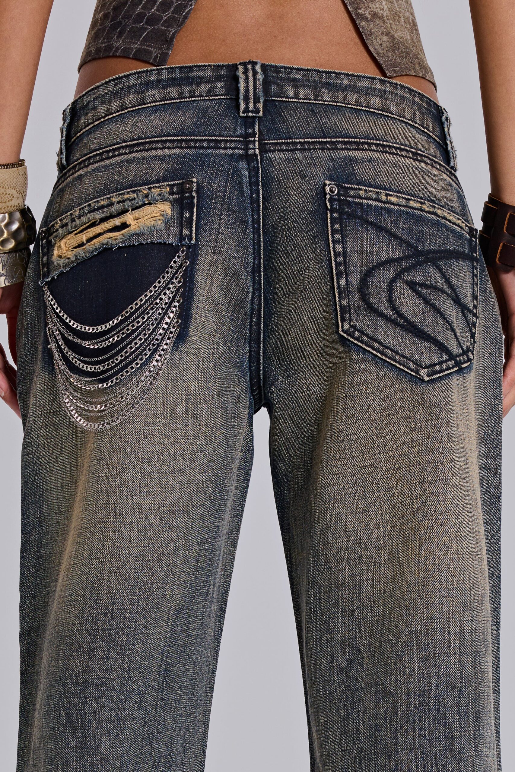 4934-solna-chain-low-rise-bootcut-jeans-5.jpg Solna Chain Low Rise Bootcut Jeans