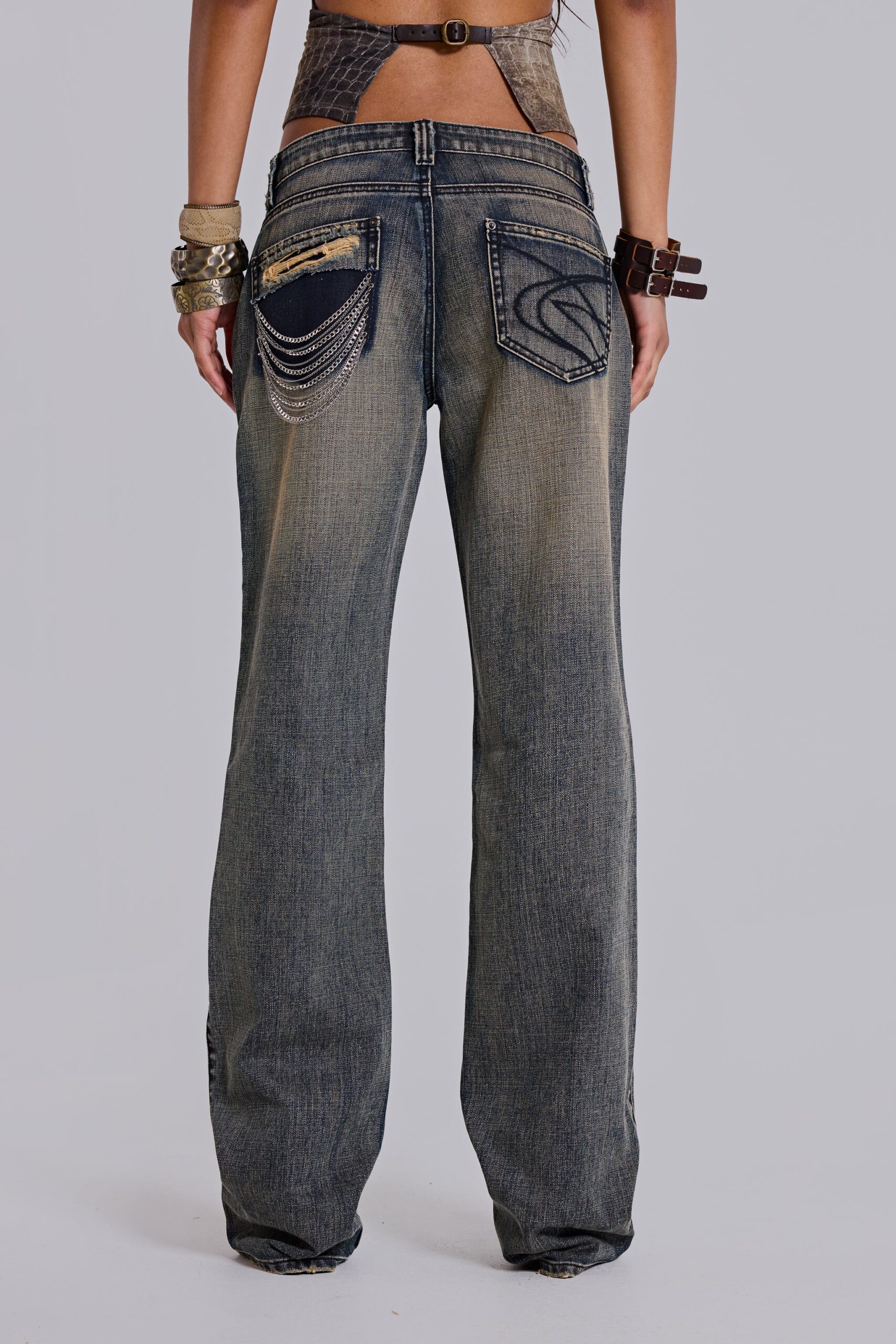 4934-solna-chain-low-rise-bootcut-jeans-7.jpg Solna Chain Low Rise Bootcut Jeans
