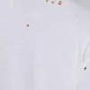 White Etching Cropped T-Shirt