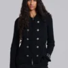 Hooded Military Knit Jumper