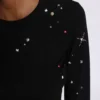 Jexa Jewel Studded Long Sleeve Top