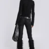 Jexa Jewel Studded Long Sleeve Top