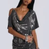 Sky Asymmetric Mini Dress