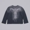 Opaque Navy LS Top