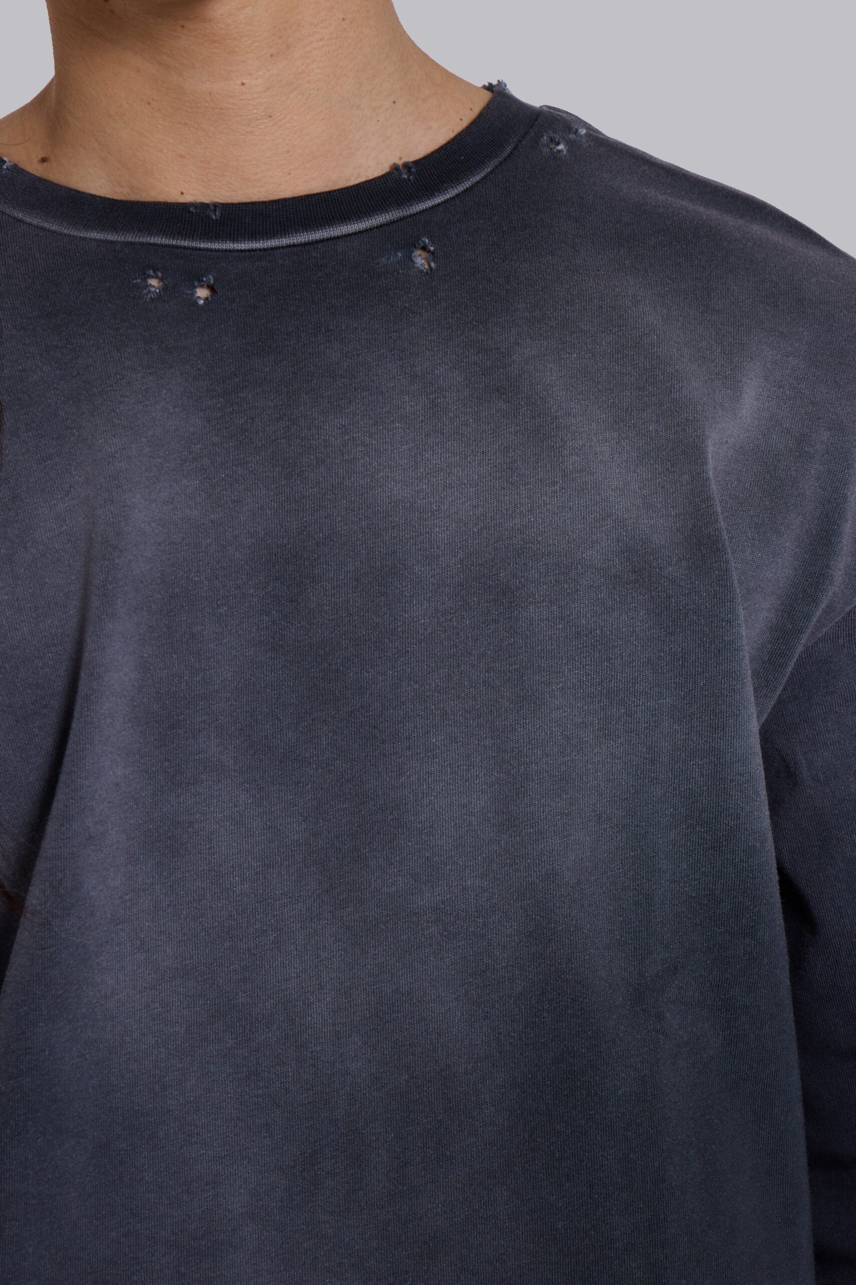 Opaque Navy LS Top