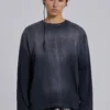 Opaque Navy LS Top