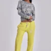 Cleo Slouchy Bootcut Jogger in Neon