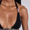 Anora Cut-Out Mini Dress in Black