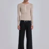 Black Pinstripe Stacked Straight Suit Pants