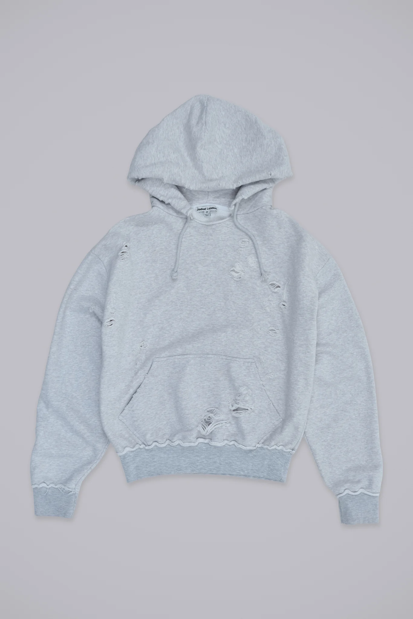 5399-pullover-bitten-hoodie-in-grey-marl-1.webp Pullover Bitten Hoodie in Grey Marl